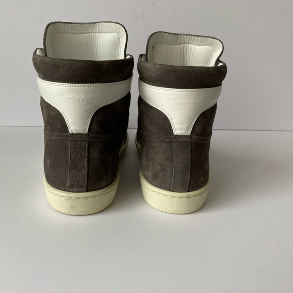 SAINT LAURENT MEN`S SL/10-H COURT CLASSIC HIGH TOP SNEAKERS - Picture 5 of 13